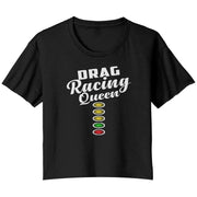 Drag Racing Queen racerback Crop Tank top
