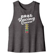 Drag Racing Queen racerback Crop Tank top