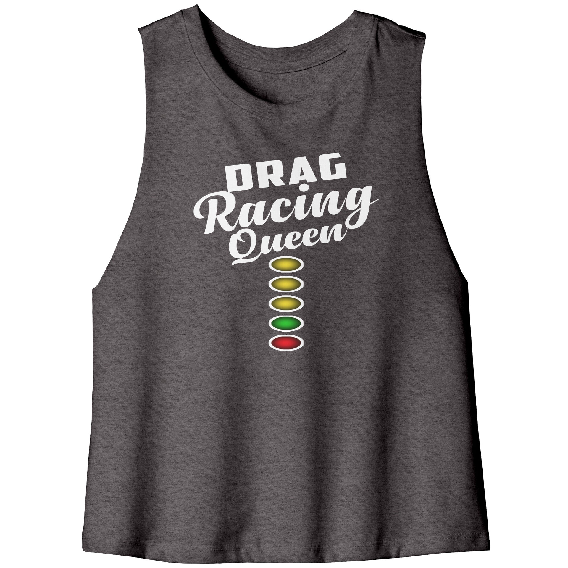Drag Racing Queen racerback Crop Tank top
