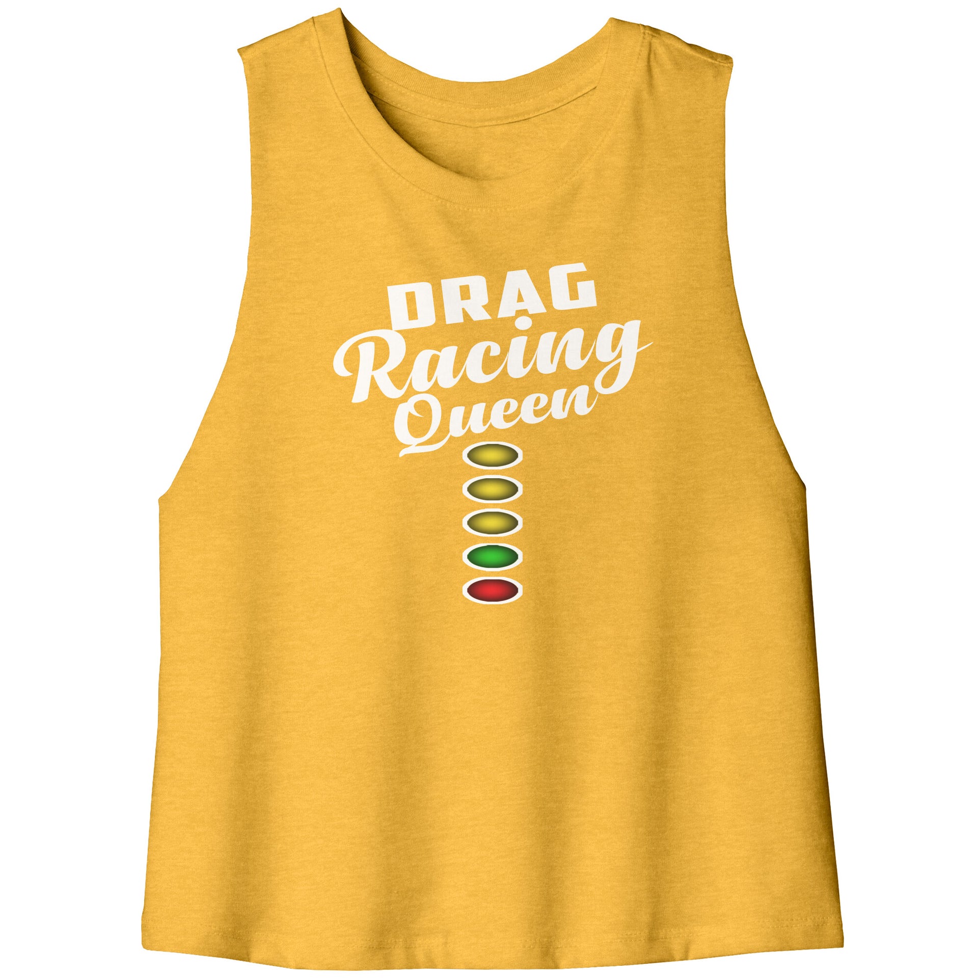 Drag Racing Queen racerback Crop Tank top