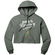 Drag Racing Queen Crop Top hoodie