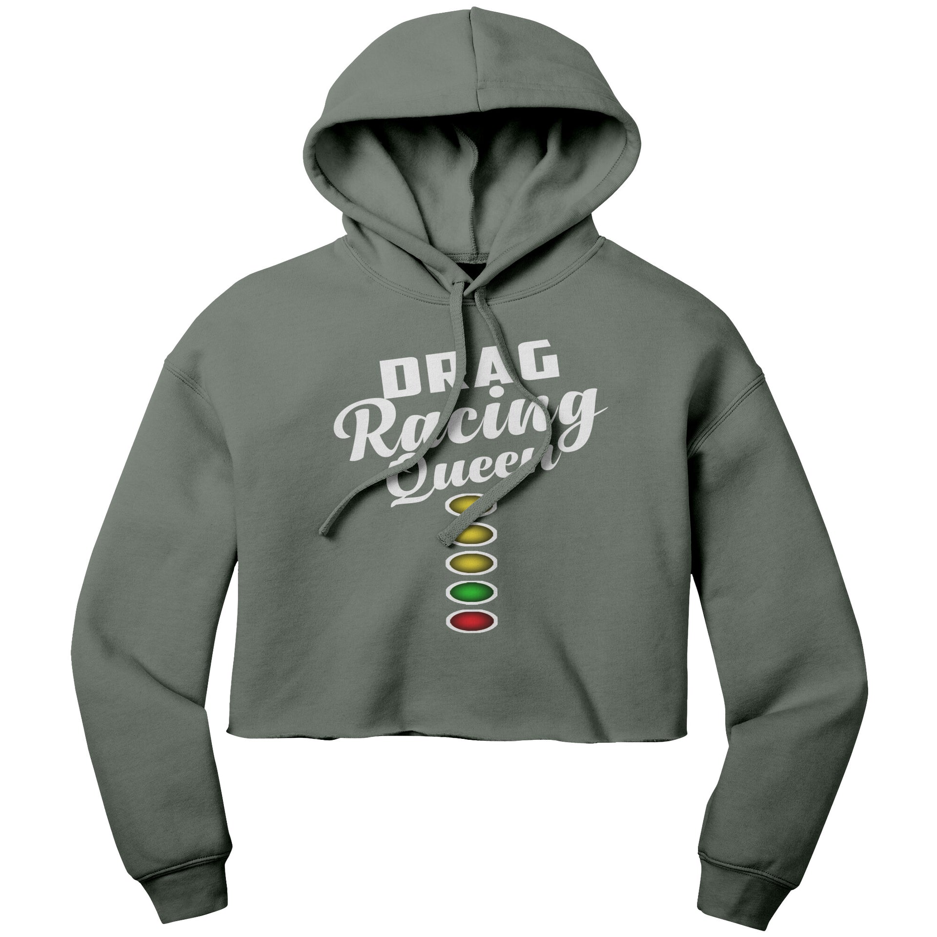 Drag Racing Queen Crop Top hoodie
