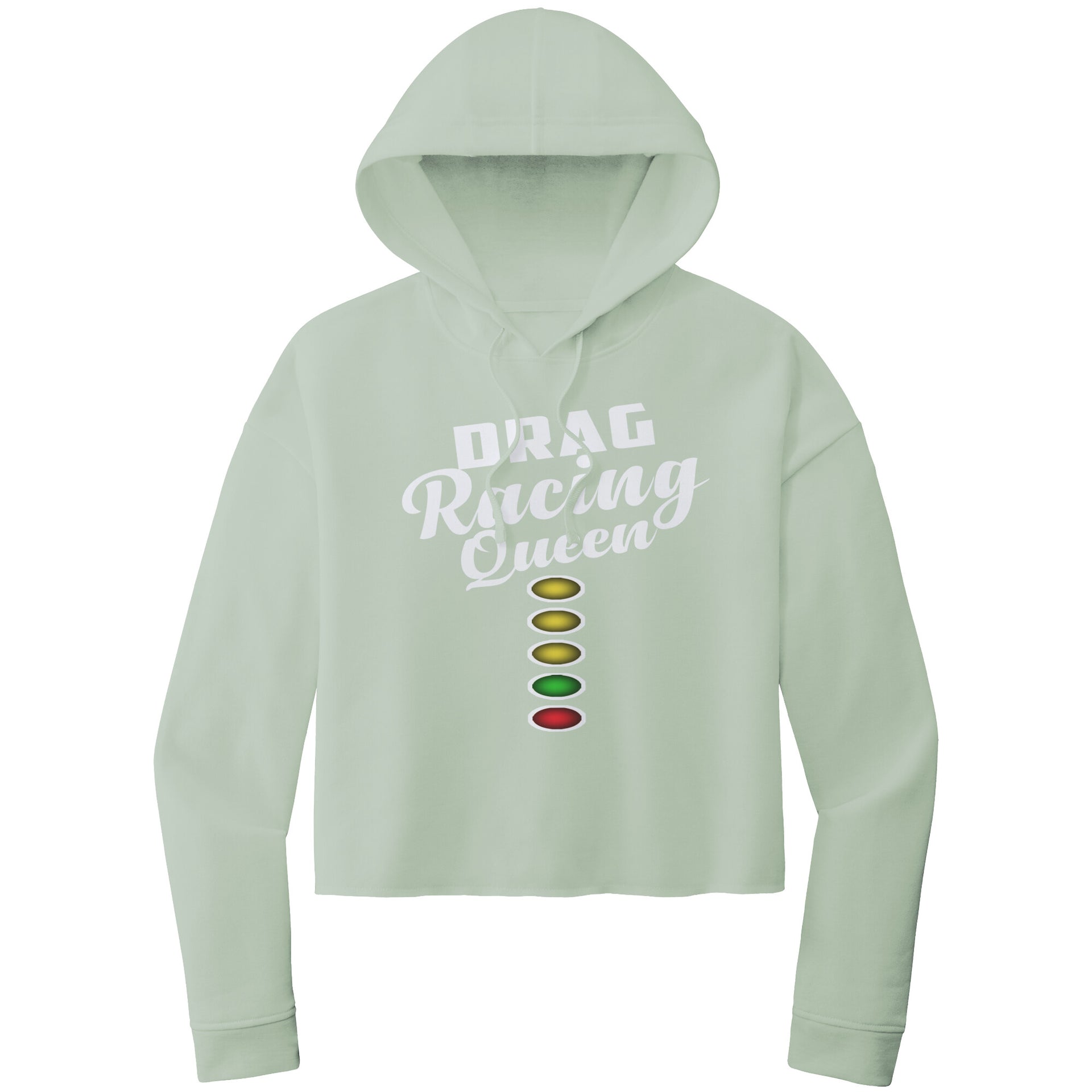 Drag Racing Queen Crop Top hoodie