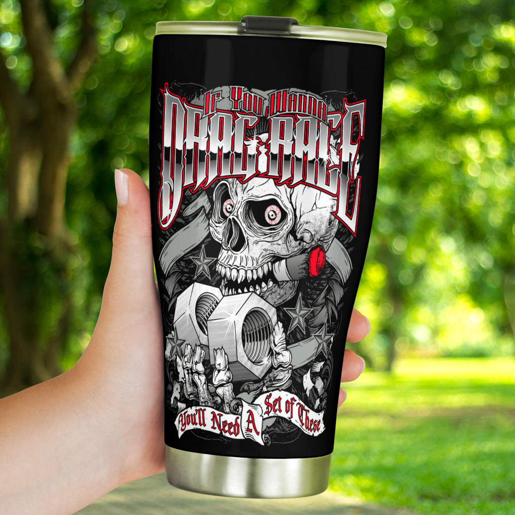 Drag racing tumbler
