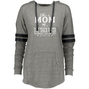 I'm A Mom Of A Dirt Track Racer Ladies Hooded Low Key Pullover