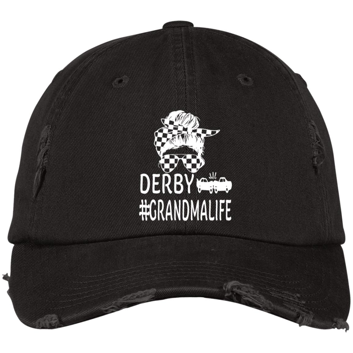 Derby Grandma Life Distressed Cap
