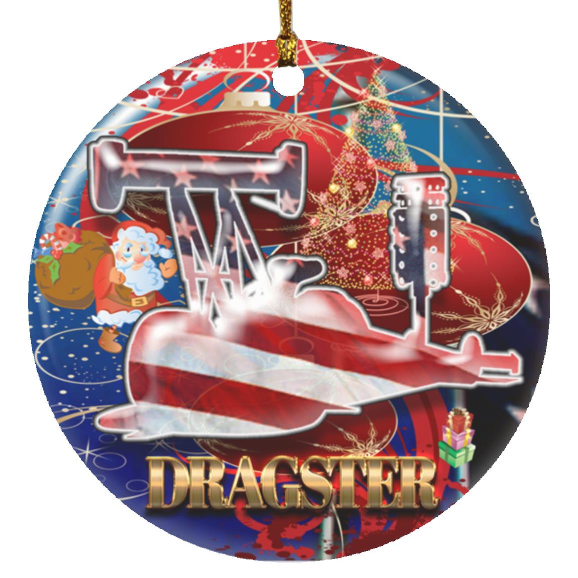 USA Dragster Ornament