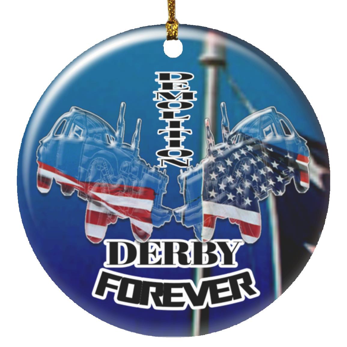 USA Demolition Derby Ornament