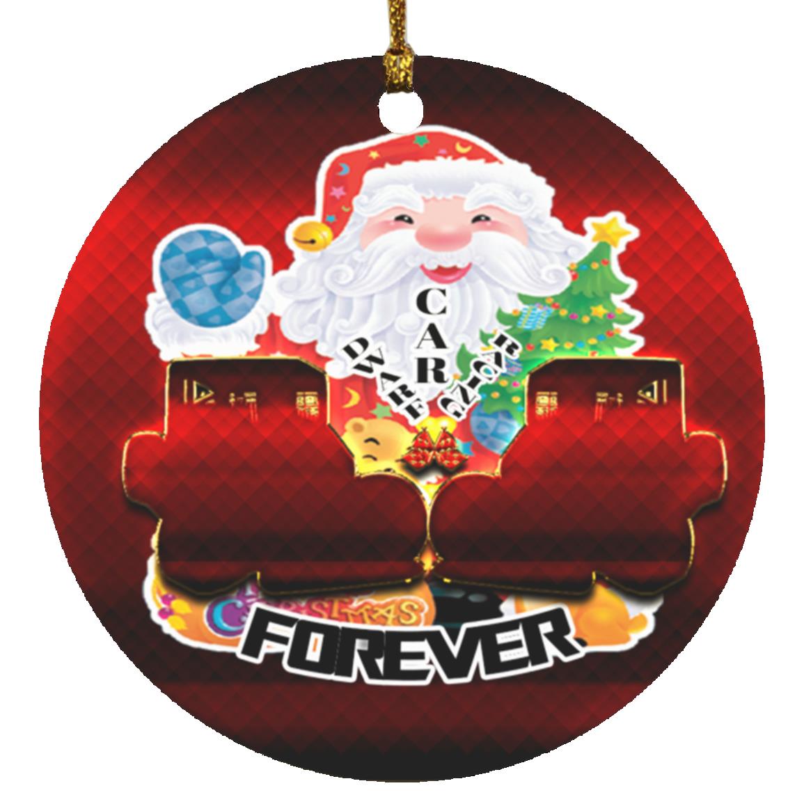 Dwarf Car Racing SUBORNC Circle Ornament V1