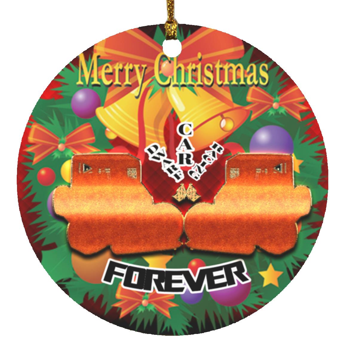 Dwarf Car Racing SUBORNC Circle Ornament