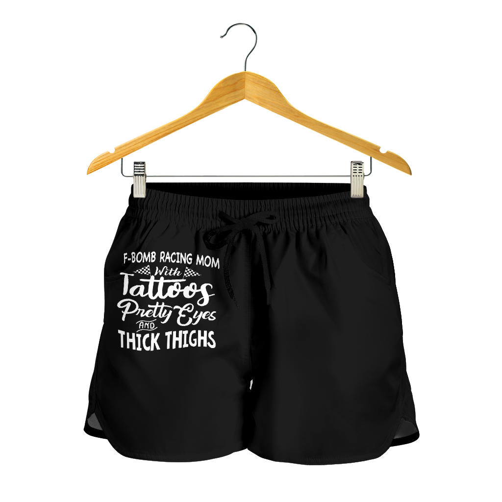 F-Bomb Racing Mom Women's Shorts – Edgy Track Day Apparel | Racing Is In My Blood