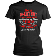 go kart racing aunt t-shirts