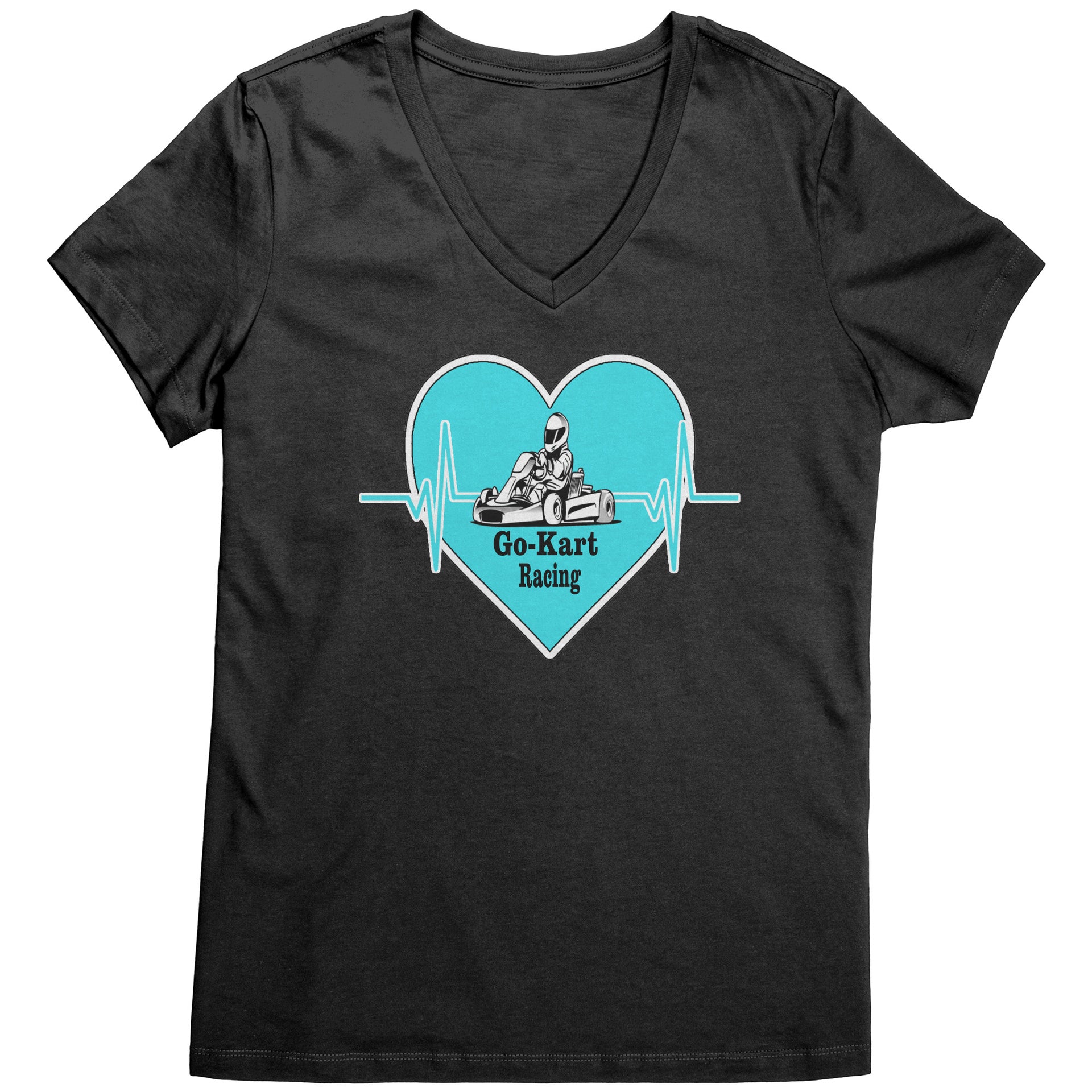 Go-Kart Racing Heart T-Shirts