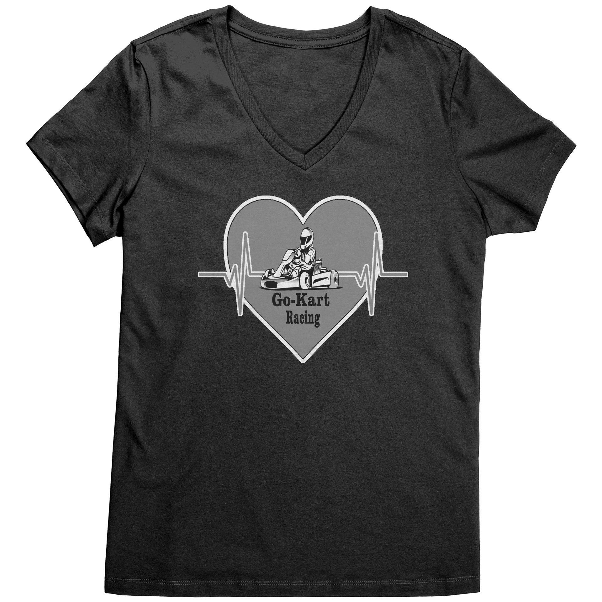 Go-Kart Racing Heart T-Shirts