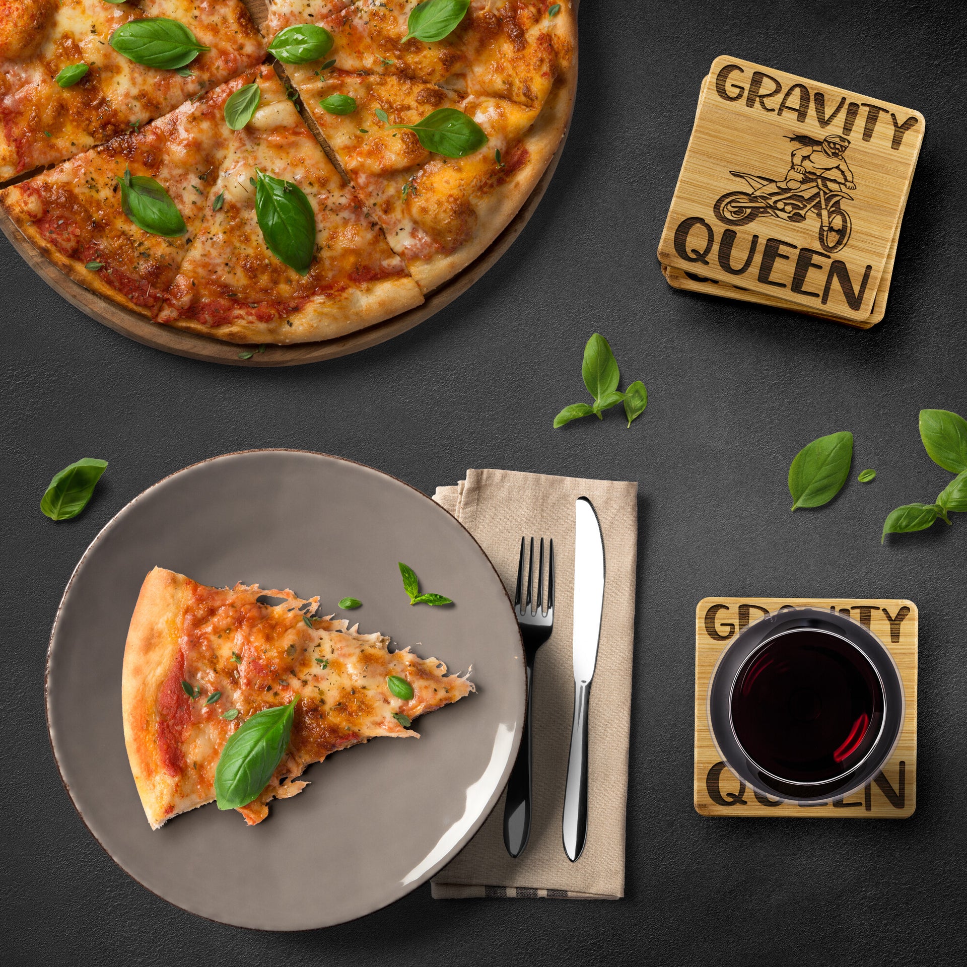 Gravity Queen Bamboo Coaster