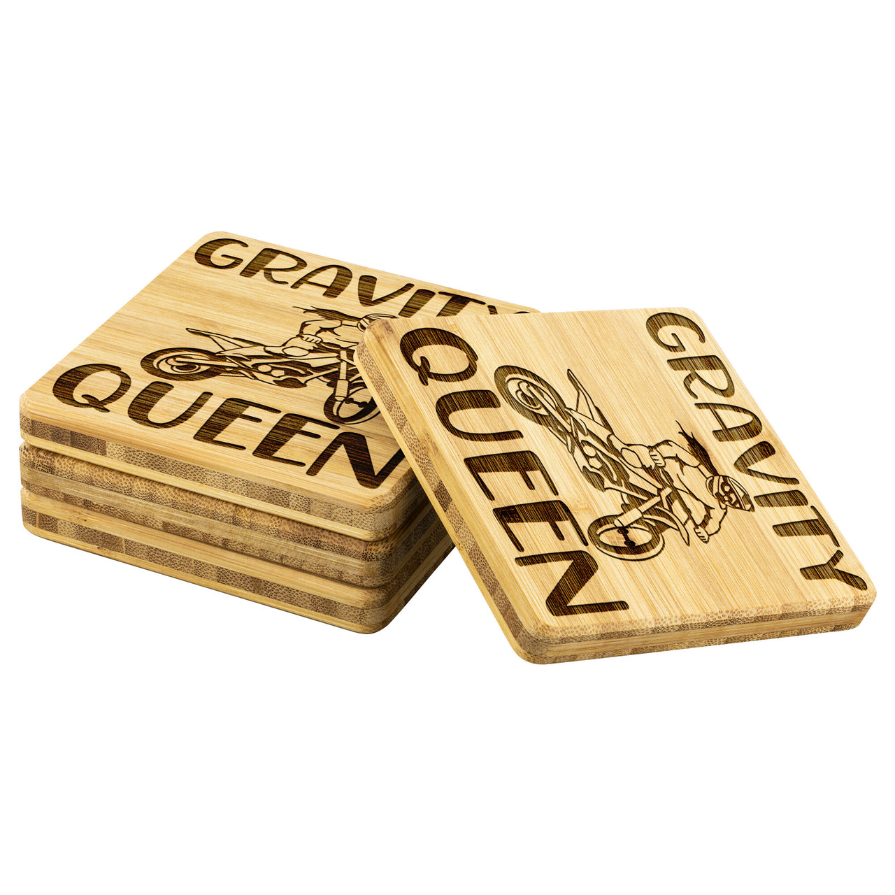 Gravity Queen Bamboo Coaster