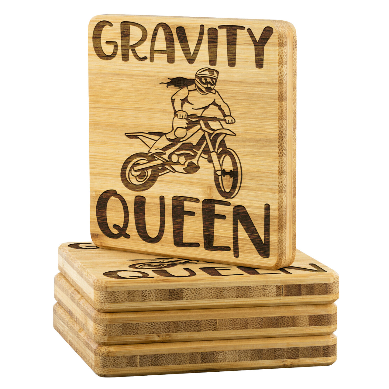 Gravity Queen Bamboo Coaster