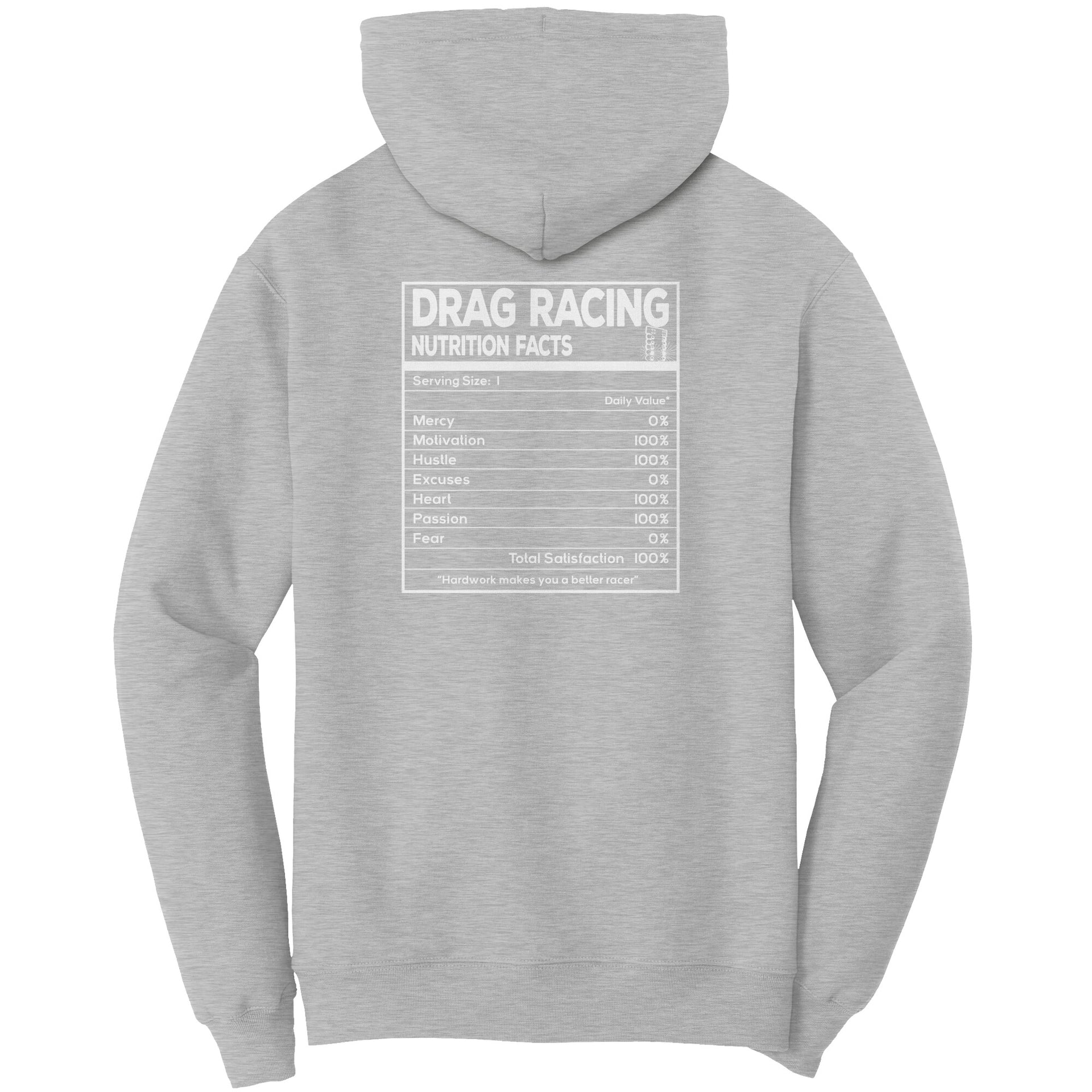 Drag Racing Nutrition Facts T-Shirts/Hoodies/Tanks