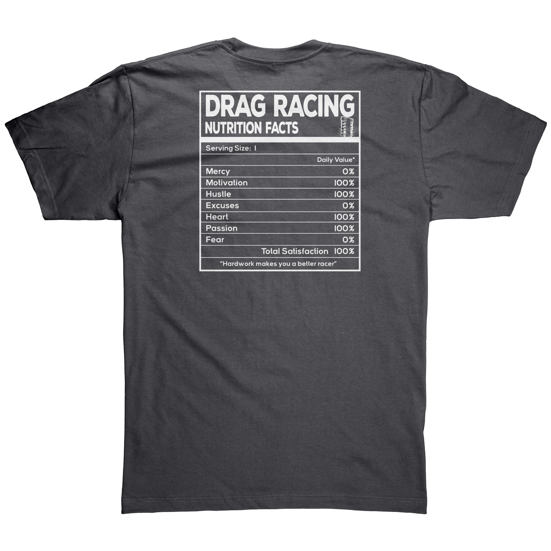 Drag Racing Nutrition Facts T-Shirts/Hoodies/Tanks