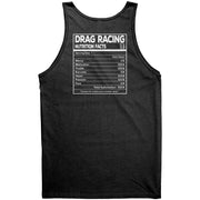 Drag Racing Nutrition Facts T-Shirts/Hoodies/Tanks