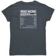 Drag Racing Nutrition Facts T-Shirts/Hoodies/Tanks