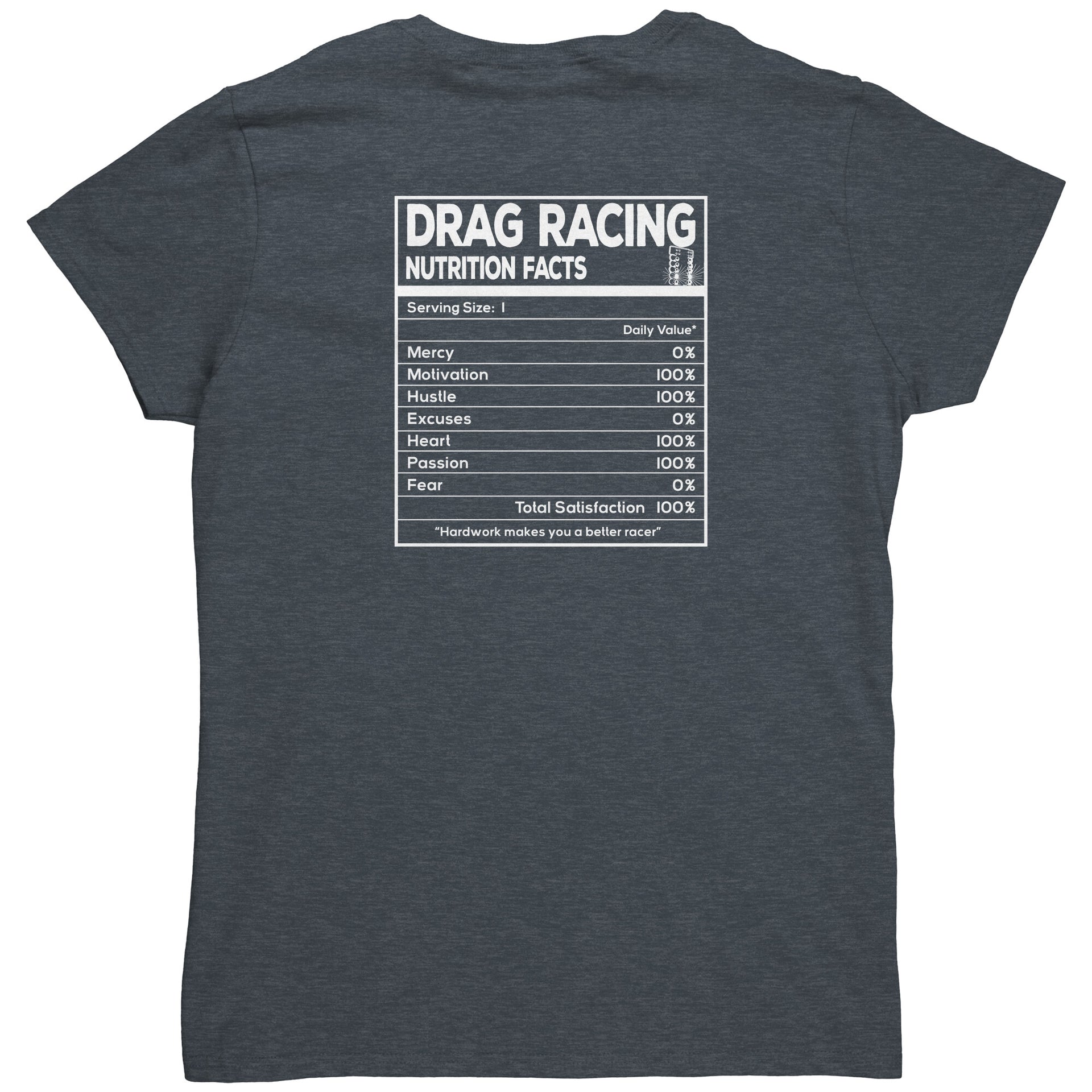 Drag Racing Nutrition Facts T-Shirts/Hoodies/Tanks