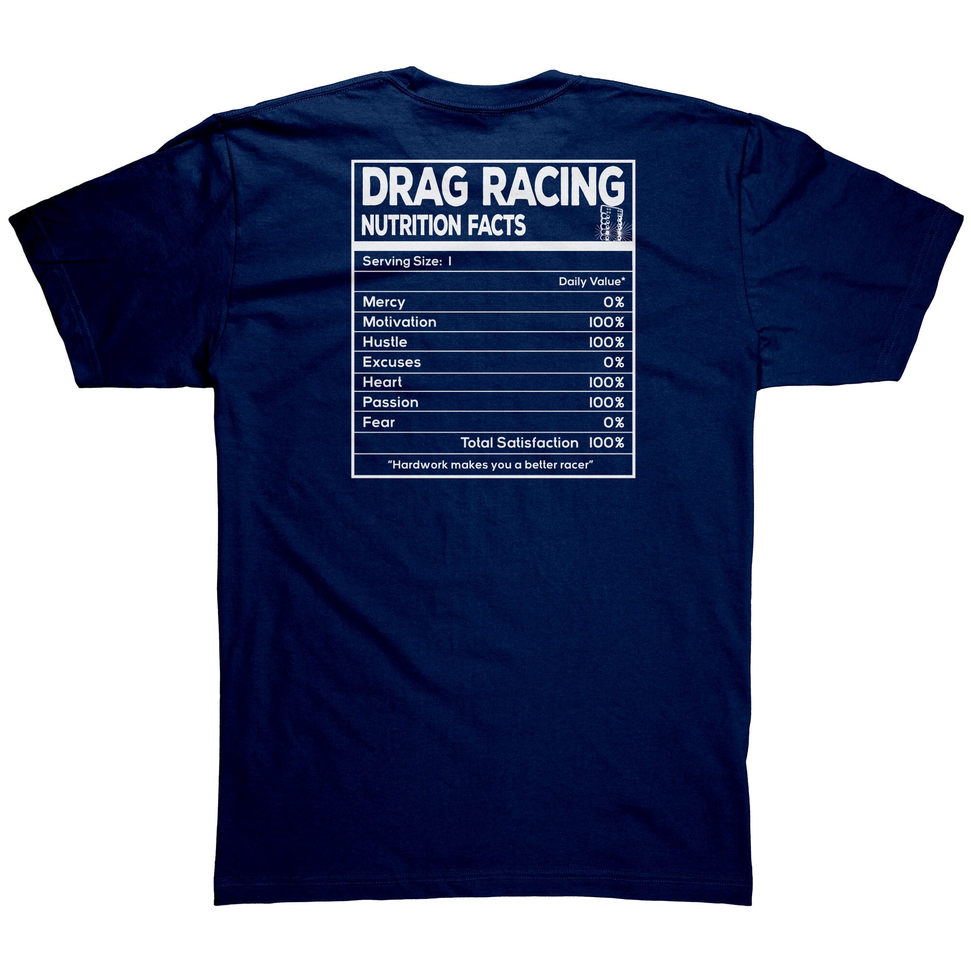 Drag Racing Nutrition Facts T-Shirts/Hoodies/Tanks