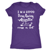 drag racing women's t-shirts