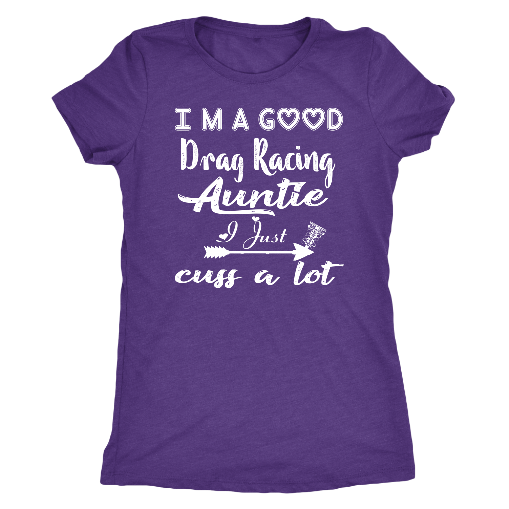 drag racing women's t-shirts