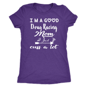 drag racing women's t-shirts