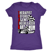 go Kart racing mom t-shirts