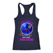 Just A Witch Who Loves Drag Racing Sweatshirt Tank & Hoodie | Women's Drag Racing Apparel | RIIMB 