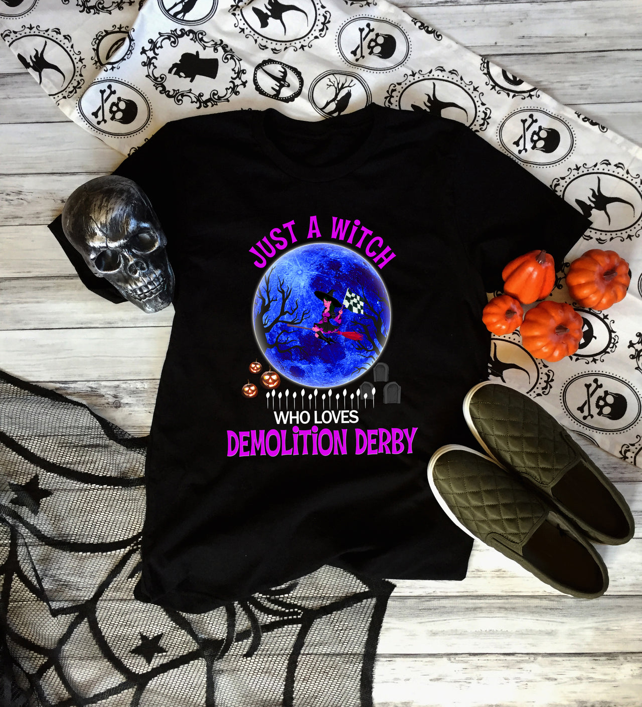 demolition derby halloween t-shirts