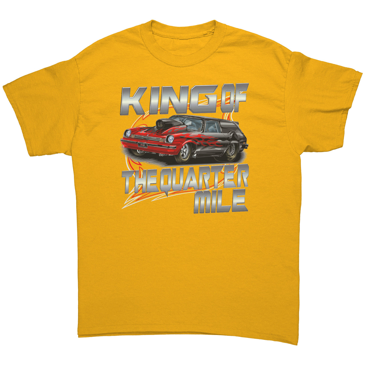 Drag Racing Wagon men's T-Shirts