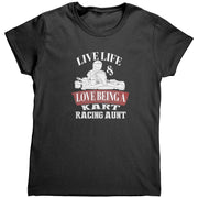kart racing aunt t-shirts