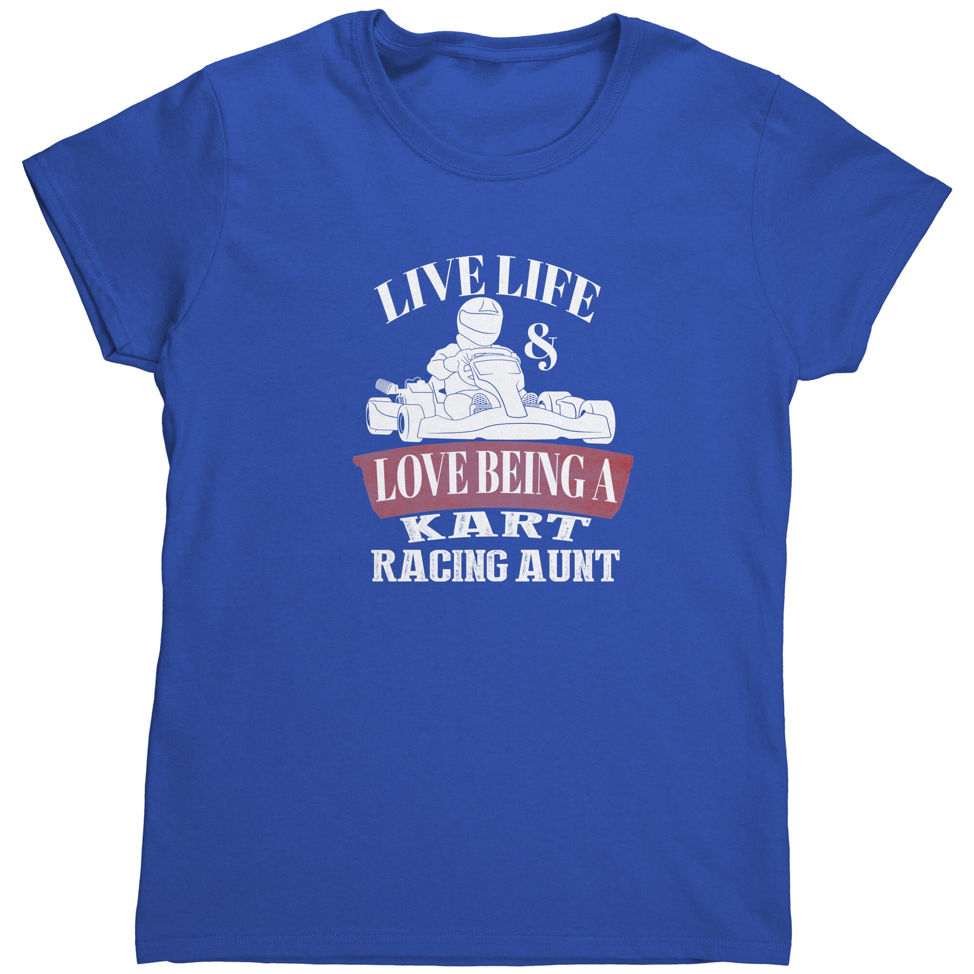 kart racing aunt t-shirts