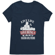 kart racing girlfriend t-shirts