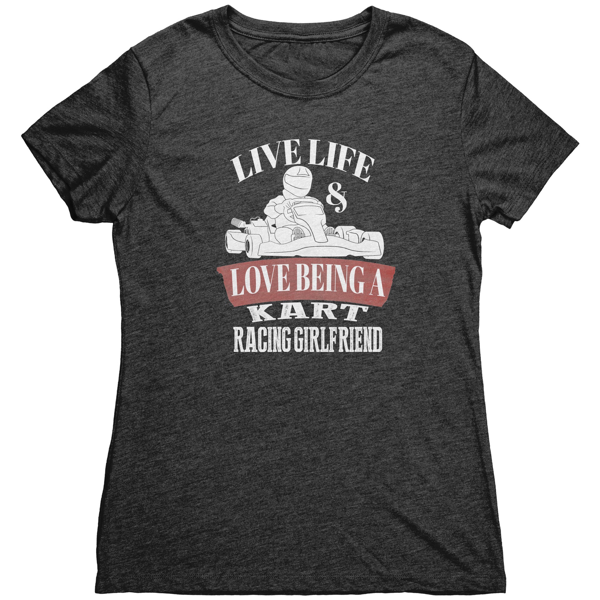 kart racing girlfriend t-shirts