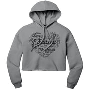 dirt track racing crop hoodie