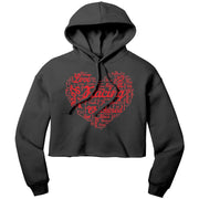 dirt track racing crop top hoodie