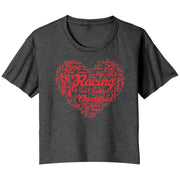dirt track racing flowy crop t-shirt