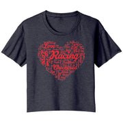 dirt track racing flowy crop t-shirt