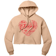 dirt track racing crop top hoodie