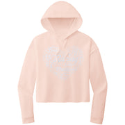 dirt track racing crop hoodie