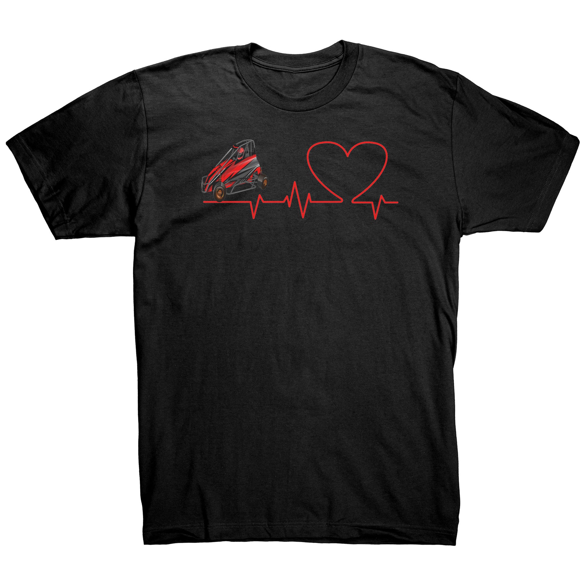 Midget Car Heartbeat T-Shirts