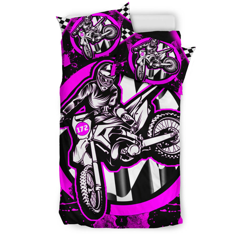 custom motocross bedding set