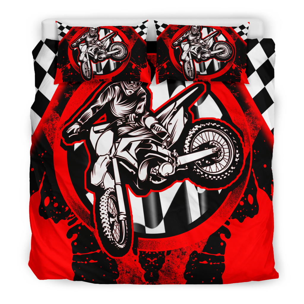 Dirt Bike Racing Bedding Set 