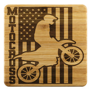 Motocross USA Bamboo Coaster