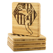 Motocross USA Bamboo Coaster