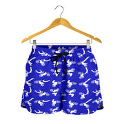 Motocross Women's Shorts in a custom-made racing style featuring moisture-wicking fabric, antibacterial technology, and an adjustable drawstring waistband for female dirt bike riders.